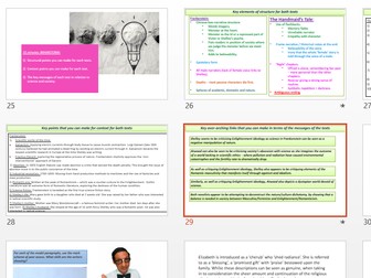 Frankenstein and The Handmaid's Tale revision pack