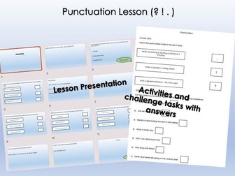 Punctuation Lesson (. ? !)