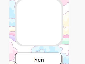 Read and draw the sentence - CVC words.