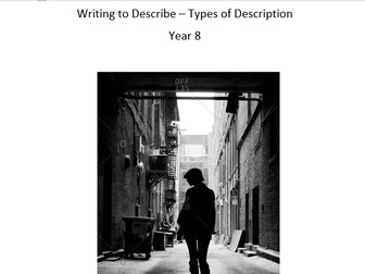 Writing to describe work booklet