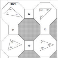 Triangle Sums Foldable And 3 Mazes And 1 10 Practice On Exterior Angles