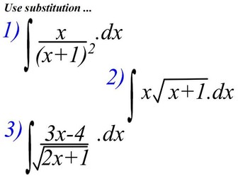 A level Integration using substitution