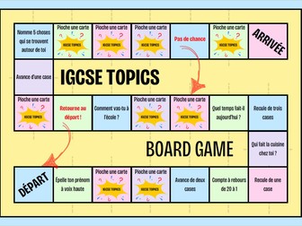 Revision IGCSE TOPICS Board Game