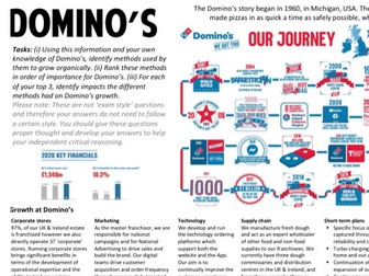 Organic growth and Domino's
