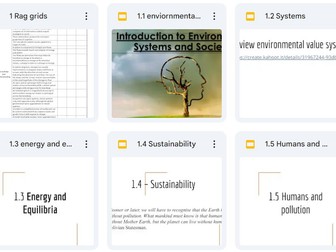 IB DP Environmental Systems and Societies Unit 1: All Lessons