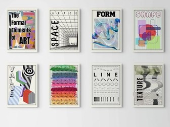 The Formal Elements of Art Posters