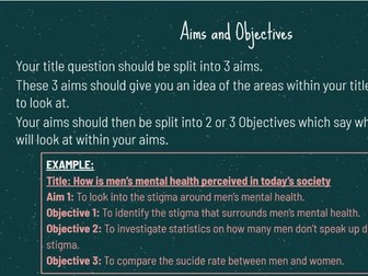 Welsh Bac - Independant Project Instructions