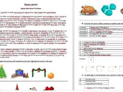 Noel in France reading task