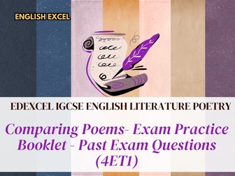 Edexcel IGCSE Anthology Poetry (4ET1) Exam Practice Booklet - Past Exam Questions