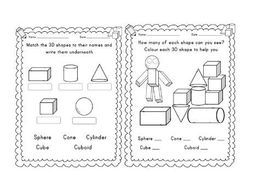 year 1 3d shapes worksheet by emmavgriffin teaching resources tes