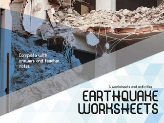 16 Earthquake worksheets complete with answers