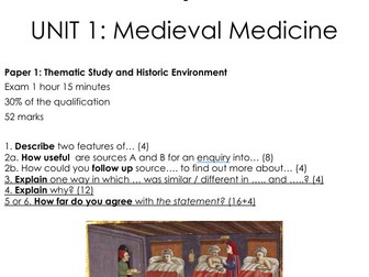 Edexcel Medicine in Britain: 1250-1500