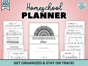 Homeschool Planner Printable 2024-2025