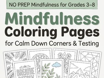 Calm Down Corner Tools & Visuals | Emotion Regulation Toolkit | SEL Strategies