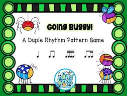 Going Buggy! Duple Meter Rhythm Pattern Game - Koosh Ball Game