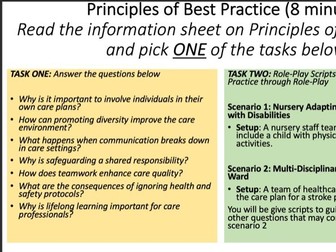 Principles of Best Practice