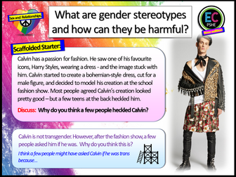 Gender Stereotypes in Society PSHE