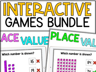 Tens and Ones Place Value Activities Math PowerPoint Games Bundle