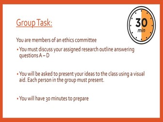 Ethics Lesson 2 Research Methods AQA Psychology PowerPoint