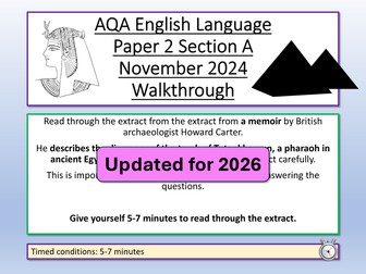 AQA English Language Paper 2 November 2024