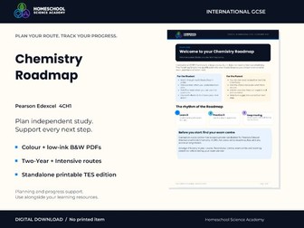 Edexcel International GCSE Chemistry Roadmap: Study Planner
