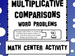 Multiplicative Comparison Word Problems