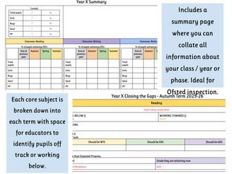 Pupil Progress Meeting Template (Primary)