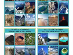 Geology and Planet Earth Tic-Tac-Toe or Bingo