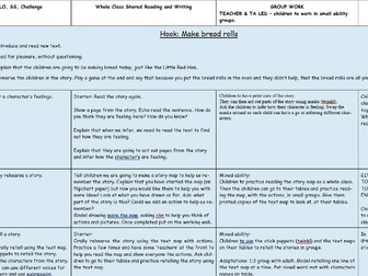 EYFS/ Year 1 Little Red Hen Talk for Writing 2 Week Plan English Literacy