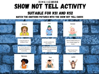 Show Not Tell Activity: Interactive Descriptive Writing Resource