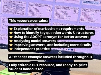 Unseen questions - speaking exam practice AQA French