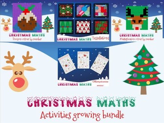 All in one place - Growing bundle of Secondary Christmas activities