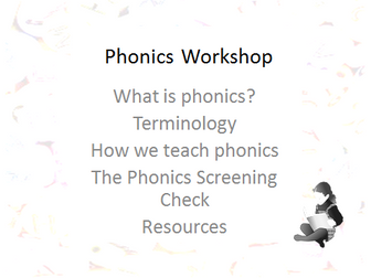 Phonic Screening Check Parents Presentation and Resouces - Alien Words