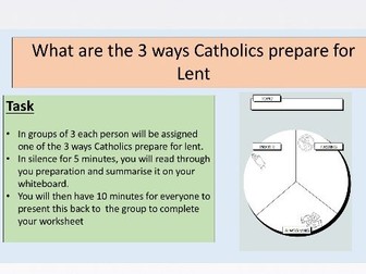 How do Catholics prepare for Lent?