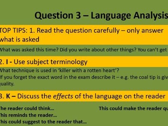 AQA English Language Paper 2 - DIRT lesson with marking codes