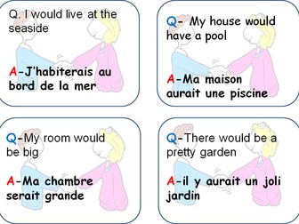 23 different Quiz Quiz Trade speaking activity cards for KS3 / GCSE French revision