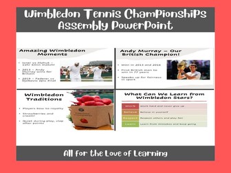 Wimbledon Tennis Championships Assembly PowerPoint