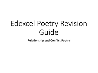 Edexcel Poetry Revision Guide