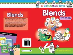 Cut and Paste Phonics US Book 2: Blends for Grades 1 and 2 (66 pages)