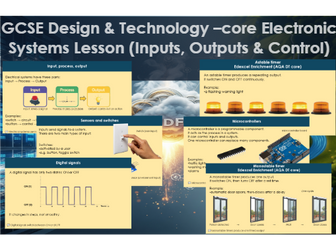 GCSE D&T –  Electronic Systems core Lesson (Inputs, Outputs & Control)