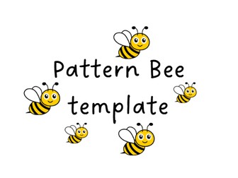 Bee Pattern Template