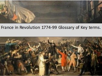 France in Revolution 1774-99 Key Terms