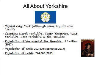 Geography - All about Yorkshire (Compare with other European location)