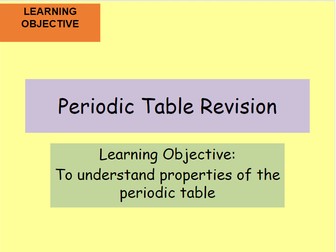 Perodic Table revision PPT