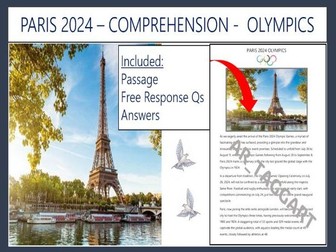 GCSE / IGCSE 9 - 1 OLYMPICS-COMPREHENSION-PARIS 2024