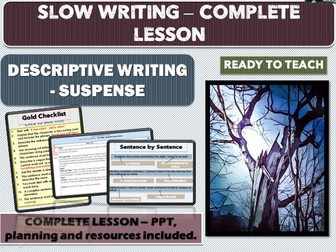 SLOW WRITING - SUSPENSE WRITING - COMPLETE LESSON