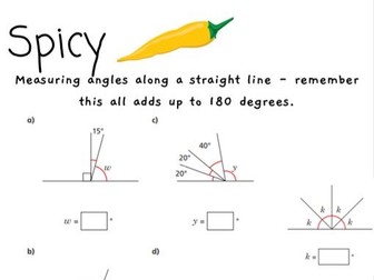 Chilli challenge maths - Angles