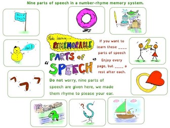 Rememorable Parts of Speech (not free)