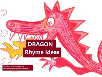 Rhyme Bank for Dragon Verses, with Examples