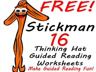 FREE The Stick Man Story Workbook - 16 Thinking Hat Worksheets For Fun Creative Reading In Class.